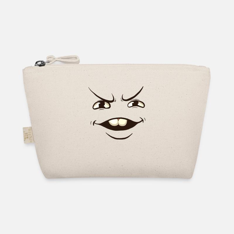 Funny face cartoon Organic Pouch