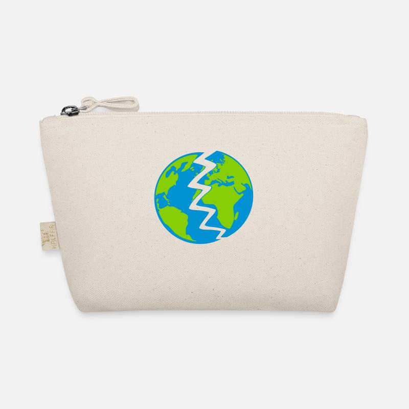 Destroyed Earth Design Organic Pouch