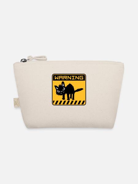 Warning dangerous cat - Organic Pouch - nature - Front
