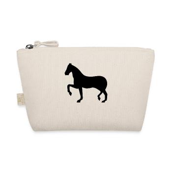 Horse silhouette - Organic Pouch - nature - Front