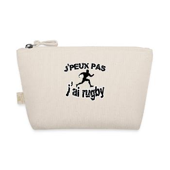 Tee shirt rugby drôle rugbyman humour - Trousse biologique - nature - Devant