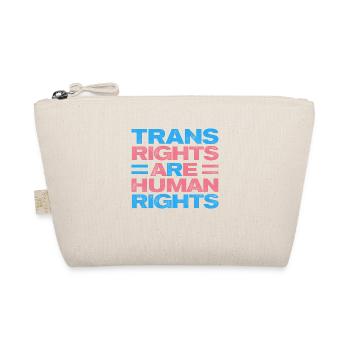Trans Rights Are Human Rights Gay Rainbow Lgbtq Qu - Bio-Täschchen - Natur - Vorne