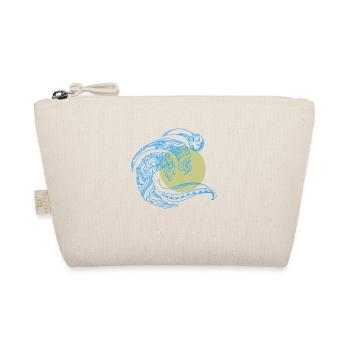 Minimal Design Mandala Wave Sun Trendy Summer - Organic Pouch - nature - Front