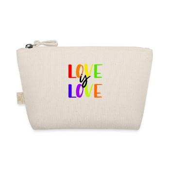 Love Is Love LGBTQ Gay Pride Rainbow Gay Festival - Organic Pouch - nature - Front