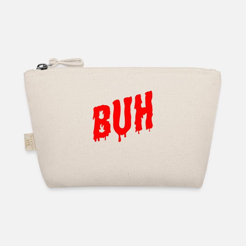 A spooky buh in red for halloween Organic Pouch