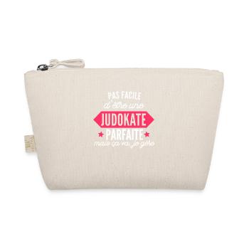 judokate parfaite / humour femme judo - Trousse biologique - nature - Devant