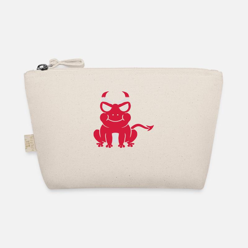 Demon Devil Horns Frog Organic Pouch