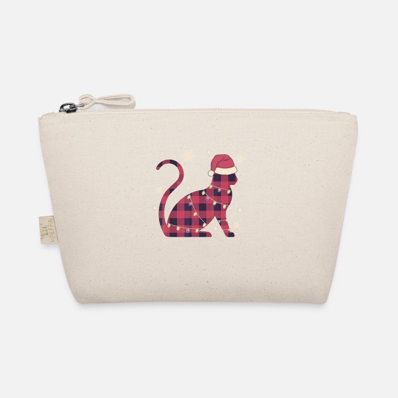 Chat avec bonnet thème Noël Trousse biologique