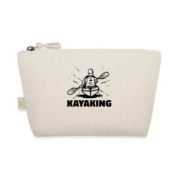 Retro Graphic Kayaking Kayak Canoe Rowing Rower Pa - Bio-Täschchen - Natur - Vorne