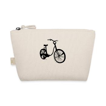 Bicycle Doodle Bicycles Cycling Vector 3 - Organic Pouch - nature - Front