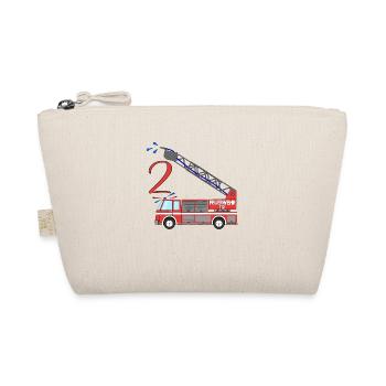Fire engine 2nd birthday - Organic Pouch - nature - Front