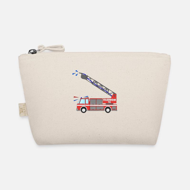 Feuerwehrauto mit Leiter Bio-Täschchen