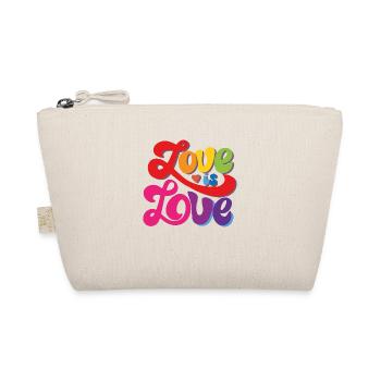 Liebe ist Liebe - Pride Month - Regenbogen - Bio-Täschchen - Natur - Vorne