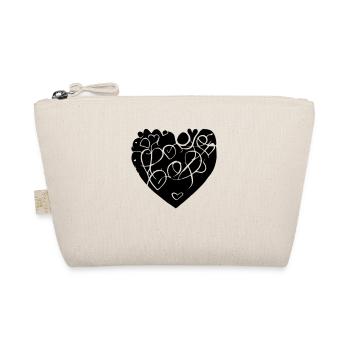 Heart Symbol Love Cute Hearts Pink Drawing Vector - Organic Pouch - nature - Front