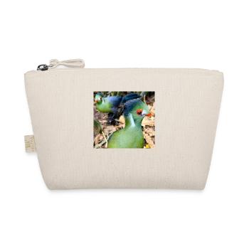 White Cheeked Turaco Bird - Organic Pouch - nature - Front