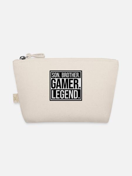 son brother gamer legend - Bio-Täschchen - Natur - Vorne