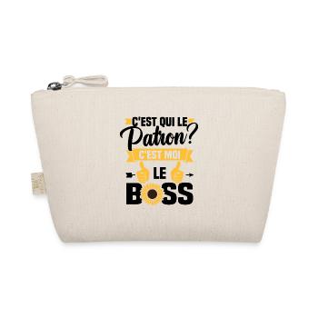 C'est qui le patron c'est moi le boss - Trousse biologique - nature - Devant