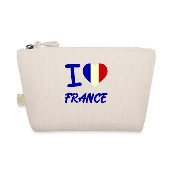 I Love France - Organic Pouch - nature - Front