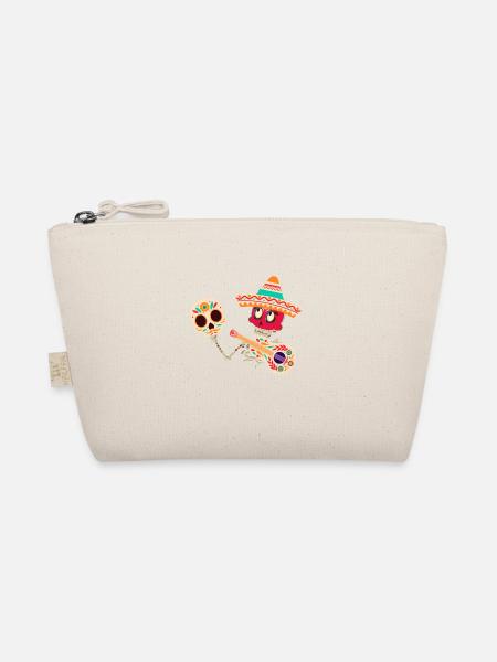 Dia de muertos,Mariachi,Costume,Day of the Dead,Mask - Organic Pouch - nature