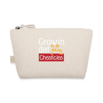 Ironic Gym Quote Powerlifter Benchpress Chesticles - Organic Pouch - nature - Front