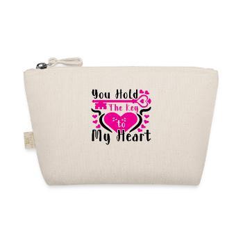 You Hold The Key To My Heart - Organic Pouch - nature - Front