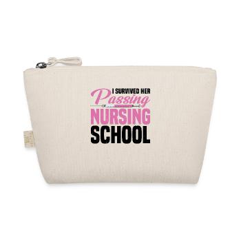 I Survived Her Passing Nursing School 15 - Organic Pouch - nature - Front