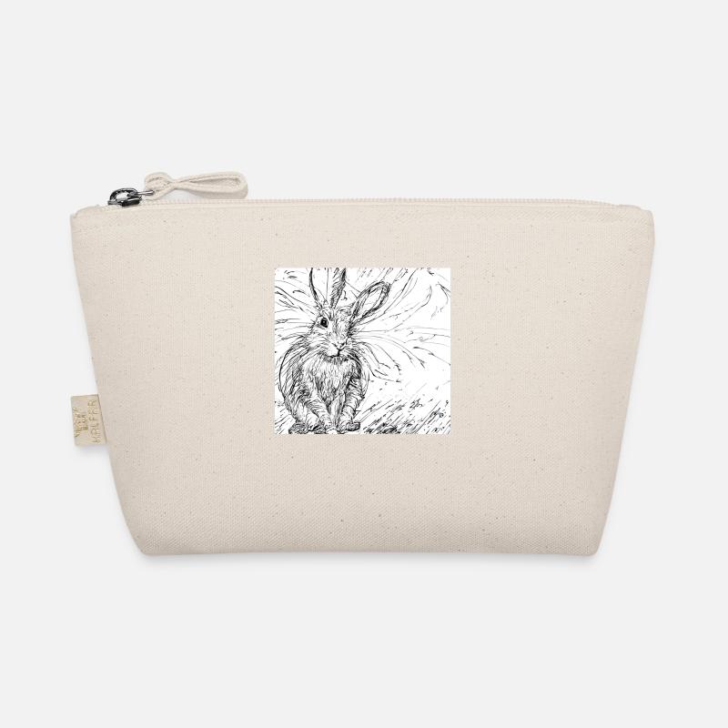 Drawn hare Organic Pouch