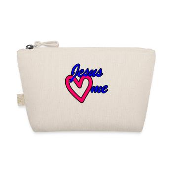 Jesus liebt mich Jesus loves me - Bio-Täschchen - Natur - Vorne