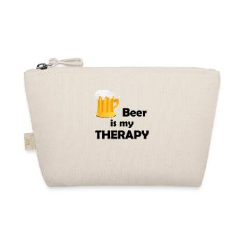 Beer is my Therapy - Bio-Täschchen - Natur - Vorne