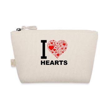 i love hearts 2 - Bio-Täschchen - Natur - Vorne