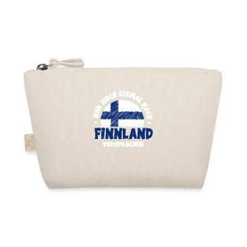 Nur noch einmal nach Finnland Flagge Urlaub - Bio-Täschchen - Natur - Vorne