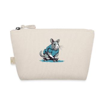 Le chinchilla en tant que skateur professionnel - Trousse biologique - nature - Devant