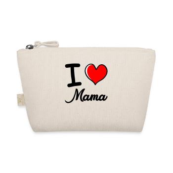 I love mom - Organic Pouch - nature - Front