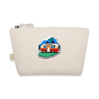 pixel vintage camper - Bio-Täschchen - Natur - Vorne