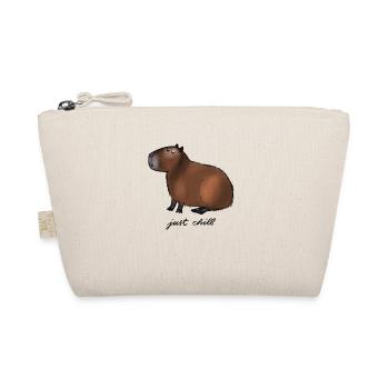 Capybara - just chill - Bio-Täschchen - Natur - Vorne