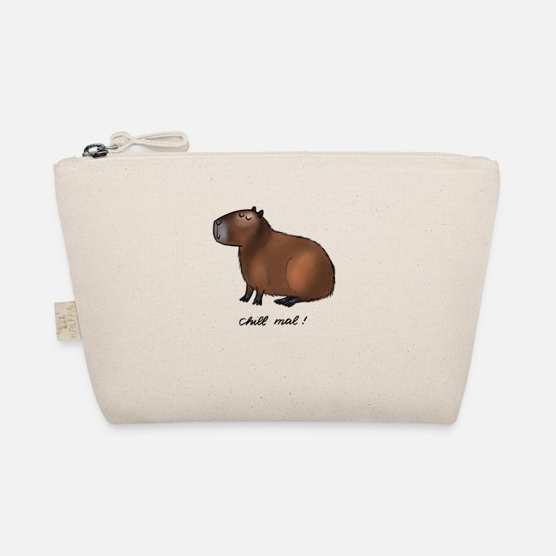 Capybara - chill mal! - Bio-Täschchen - Natur