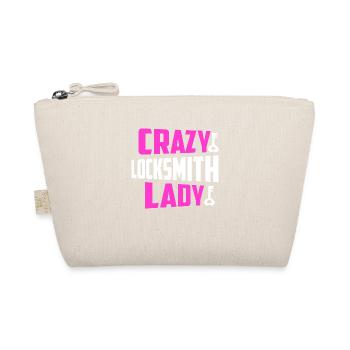 Crazy Locksmith Lady Lockpicker Woman - Bio-Täschchen - Natur - Vorne
