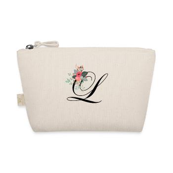 Letter l flowery - Organic Pouch - nature - Front