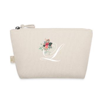 Letter l flowery - Organic Pouch - nature - Front