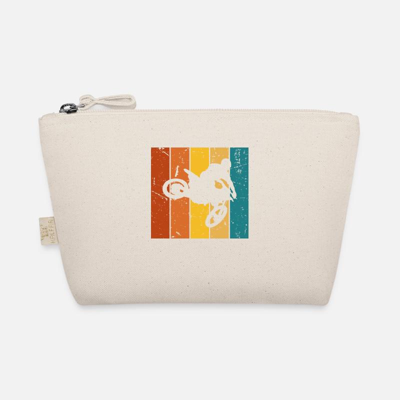 Vintage gift motorcycle Organic Pouch