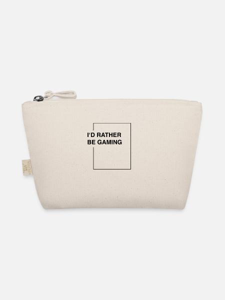I'd rather be gaming - Bio-Täschchen - Natur