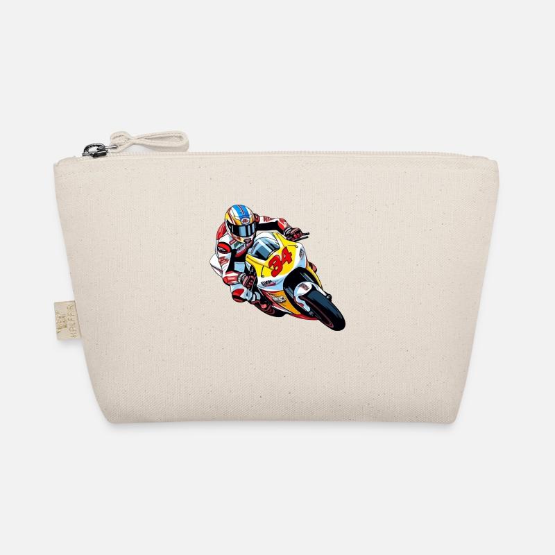 Racing motorcycle n 34 Organic Pouch
