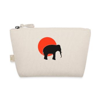 Dos d’éléphant de style rétro : Le Redsunset - Trousse biologique - nature - Devant