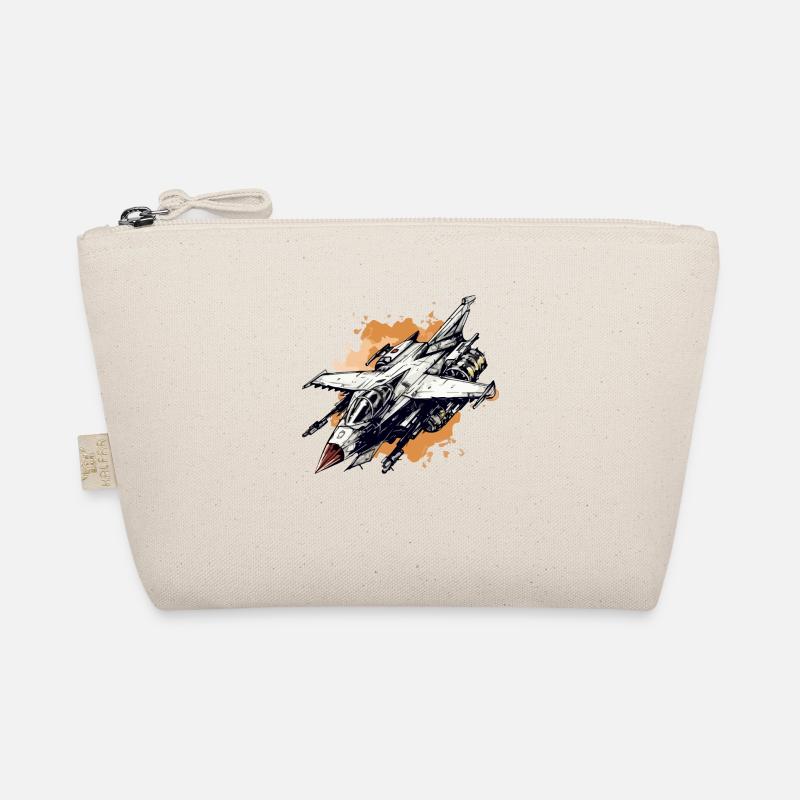 Lightning hawk plane Organic Pouch
