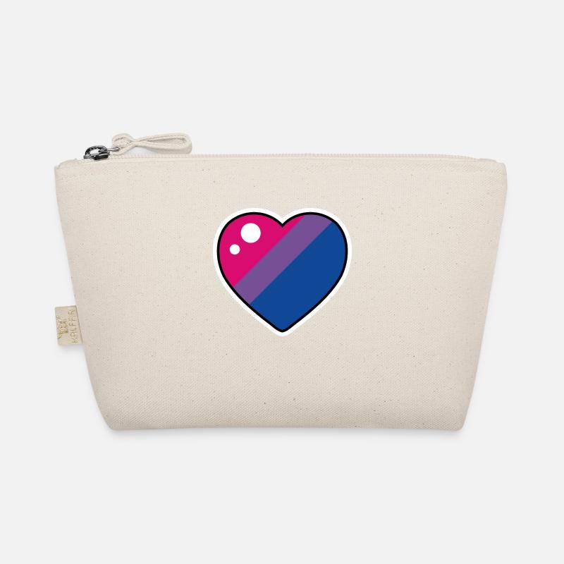 Heart (Bisexual flag) Organic Pouch
