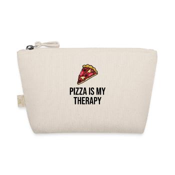 Pizza is my Therapy - Organic Pouch - nature - Front