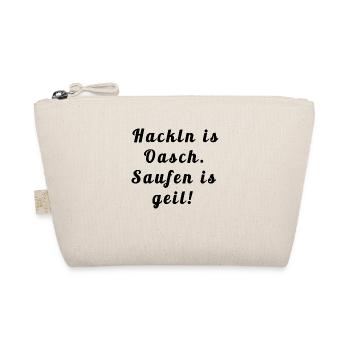 Hackln is oasch.Turbibier Spruch - Bio-Täschchen - Natur - Vorne
