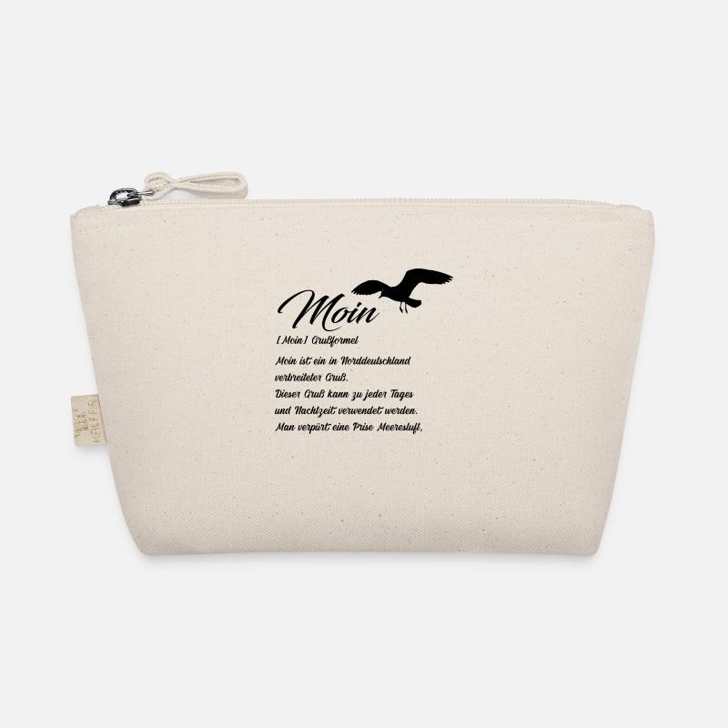 Moin Definiton Geschenk Idee mit Möwe - Bio-Täschchen - Natur