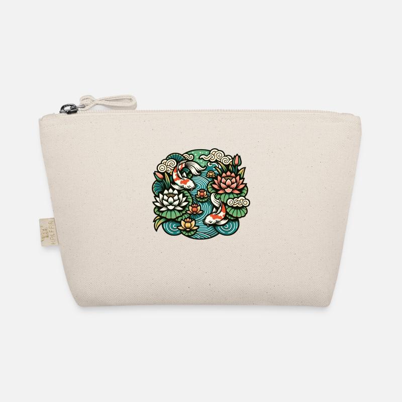 Koi carp inspired by traditional Chinese art Organic Pouch