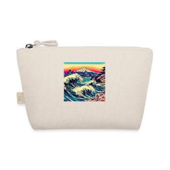 Japan Landschaft Ozean Berg Wellen - Bio-Täschchen - Natur - Vorne